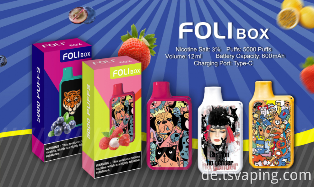 Foli -Box -Einweg -Vape Foli Box Disposable Vape